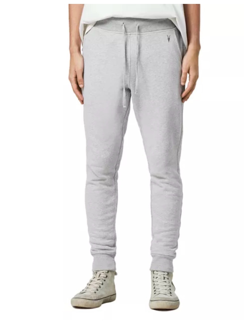 All Saints Heather Grey Raven Jogger Sweats L